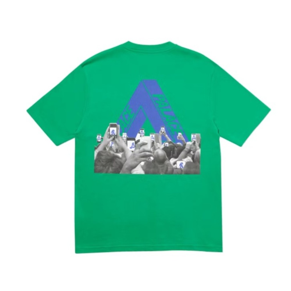 Palace Tri-Phone P18TS119 Green Cotton‎ T-Shirt Mens Medium